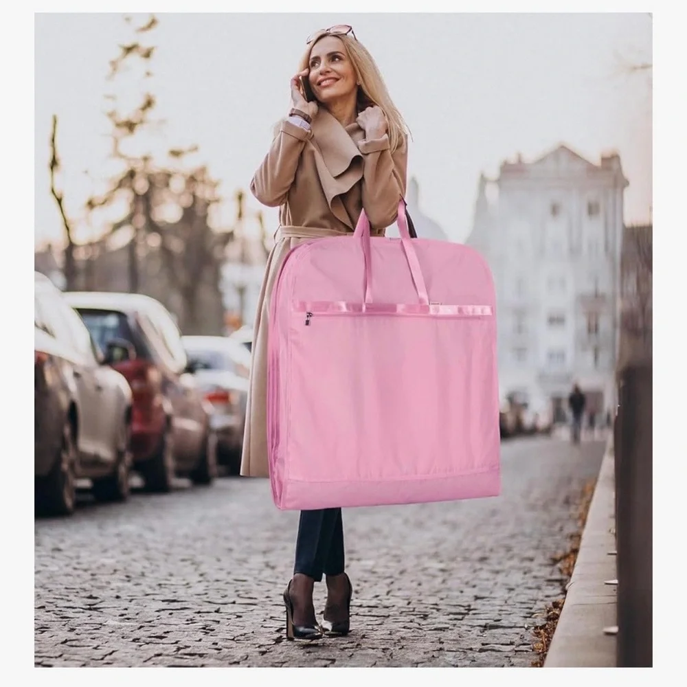 Pink Garment Bag for Dresses